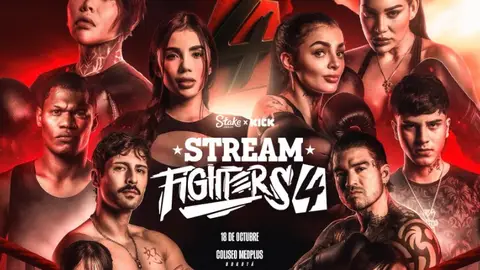 Cartel promocional de Stream Fighters 4 Cartel promocional de Stream Fighters 4