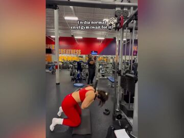 El peligroso v&iacute;deo de una influencer en el gimnasio cuando algo falla