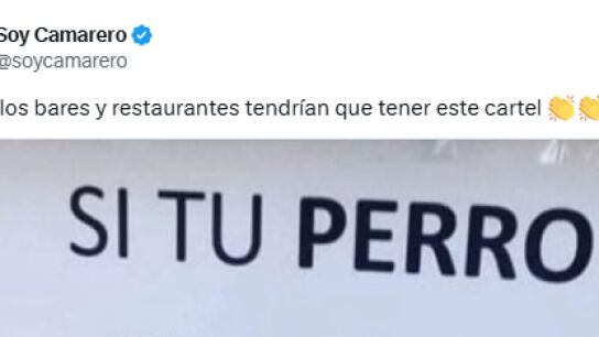 El aplaudido cartel que tendr&iacute;an que tener todos los bares y restaurantes de Espa&ntilde;a en verano