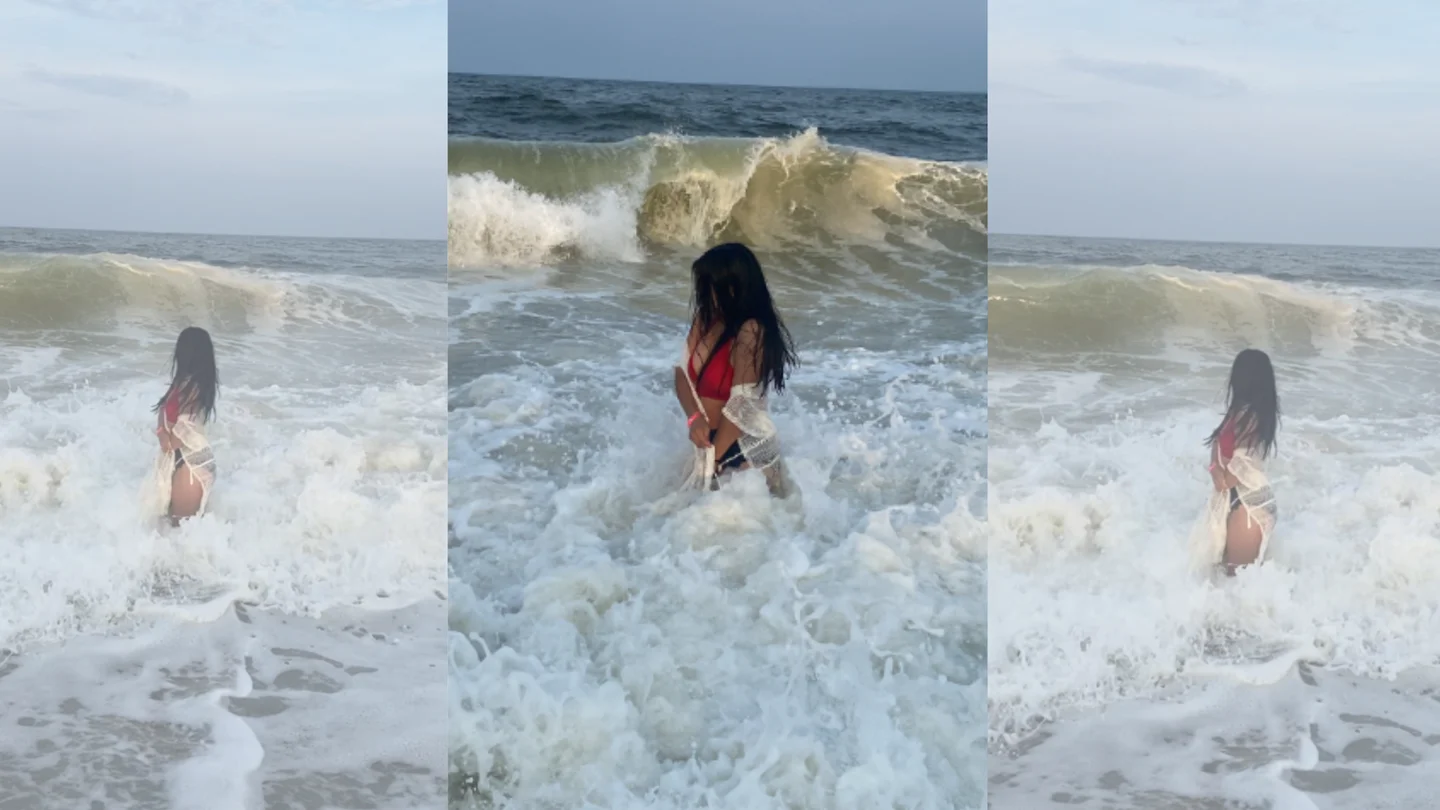 Sesión de fotos en el mar que sale mal Sesión de fotos en el mar que sale mal