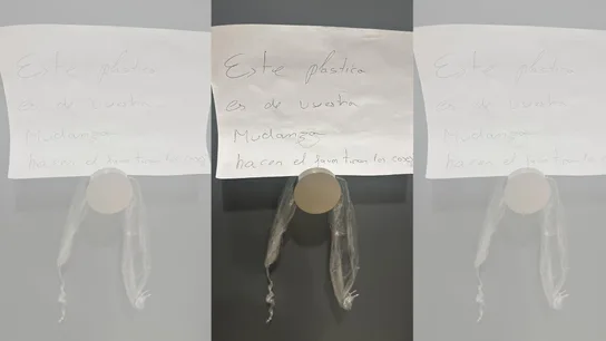 Vecino le deja una nota a Marianne quejándose Vecino le deja una nota a Marianne quejándose