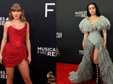 Taylor Swift y Charlie XCX en los Premios Grammy 2025