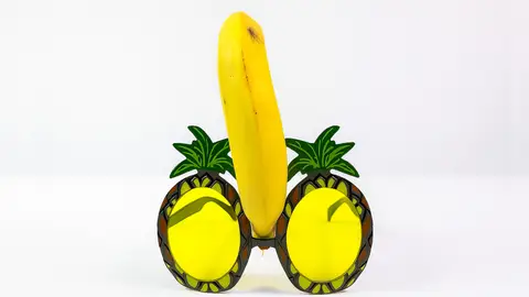 Plátano con gafas Plátano con gafas