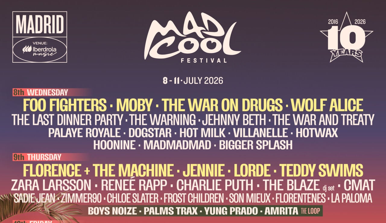 Cartel del Mad Cool 2026