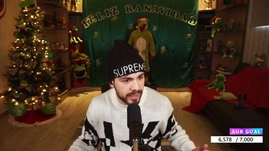 Juan Guarnizo en un directo de Twitch