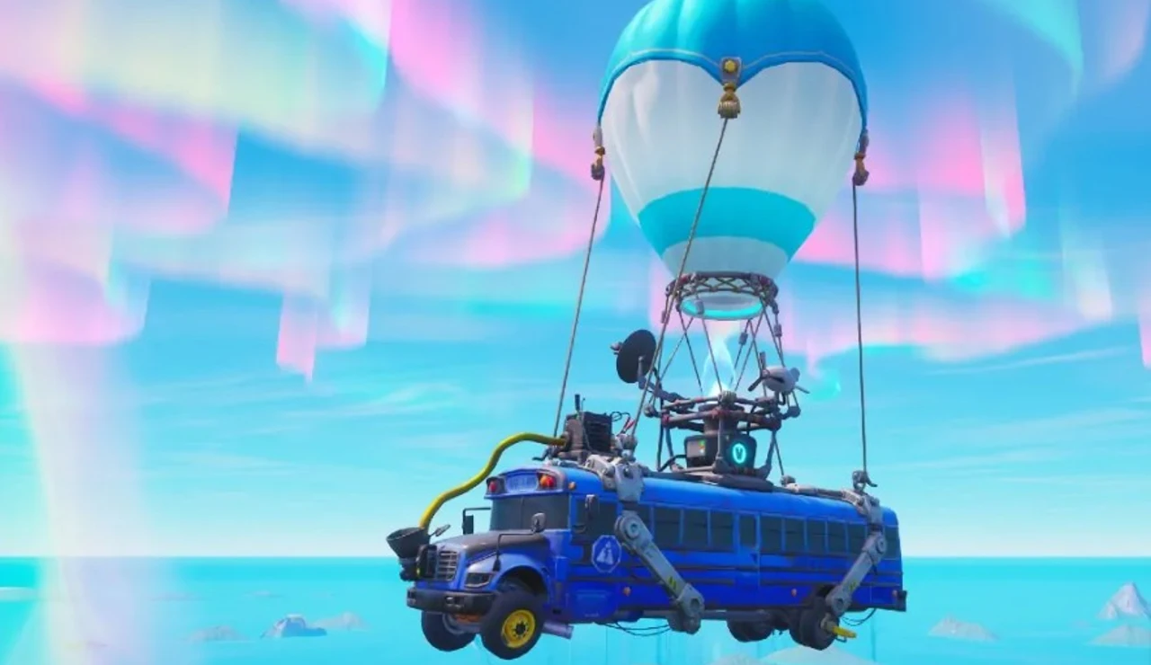 Imagen del autobús de batalla de Fortnite