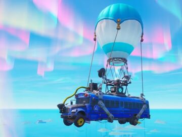 Imagen del autob&uacute;s de batalla de Fortnite