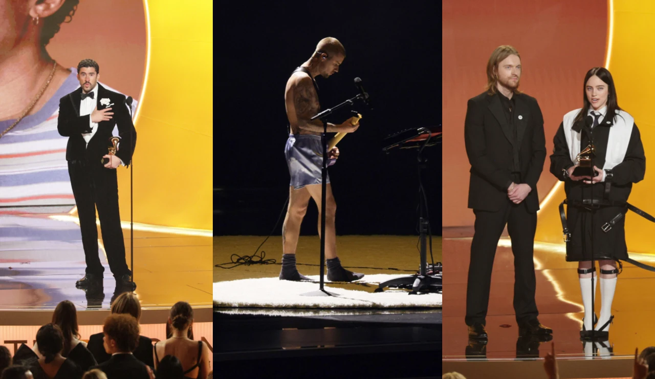 Bad Bunny, Justin Bieber y Billie Eilish en los Grammy 2026