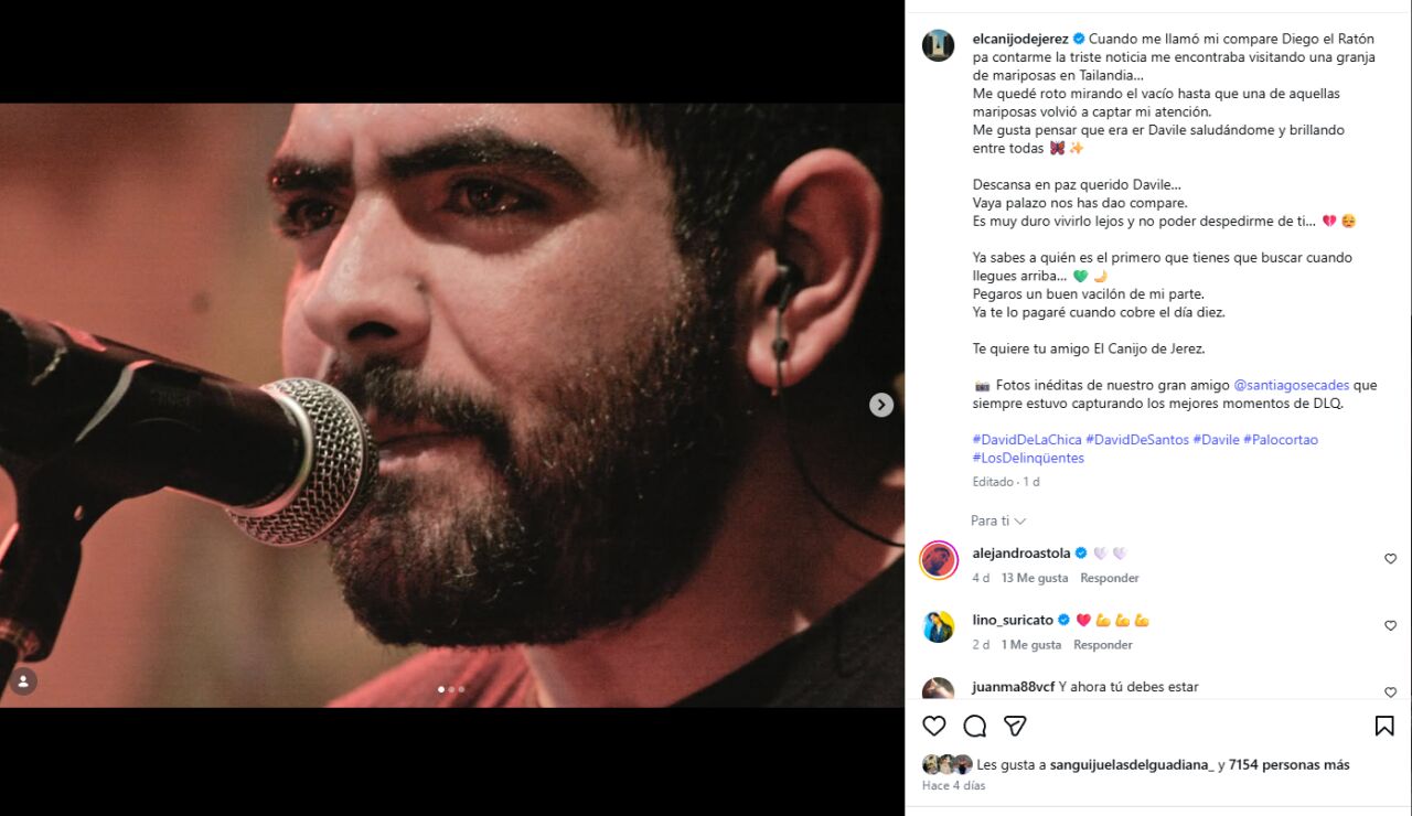 Muere David de la Chica 'Davile', letrista de Los Delinq&uuml;entes