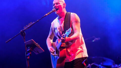 Jes&uacute;s Cifuentes durante el concierto de Celtas Cortos