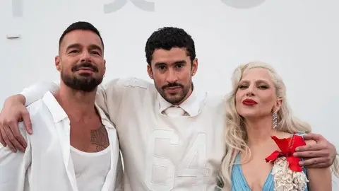 Ricky Martin, Bad Bunny y Lady Gaga Ricky Martin, Bad Bunny y Lady Gaga
