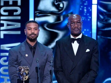 Michael B. Jordan y Delroy Lindo en los BAFTA