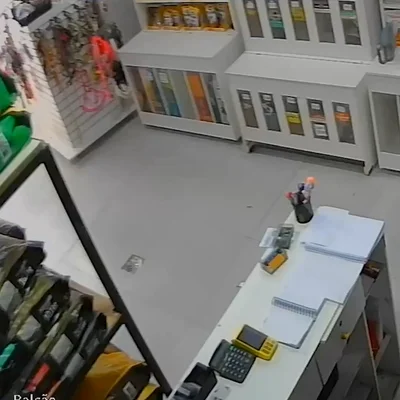 Un perro roba comida de una tienda de mascotas en Brasil