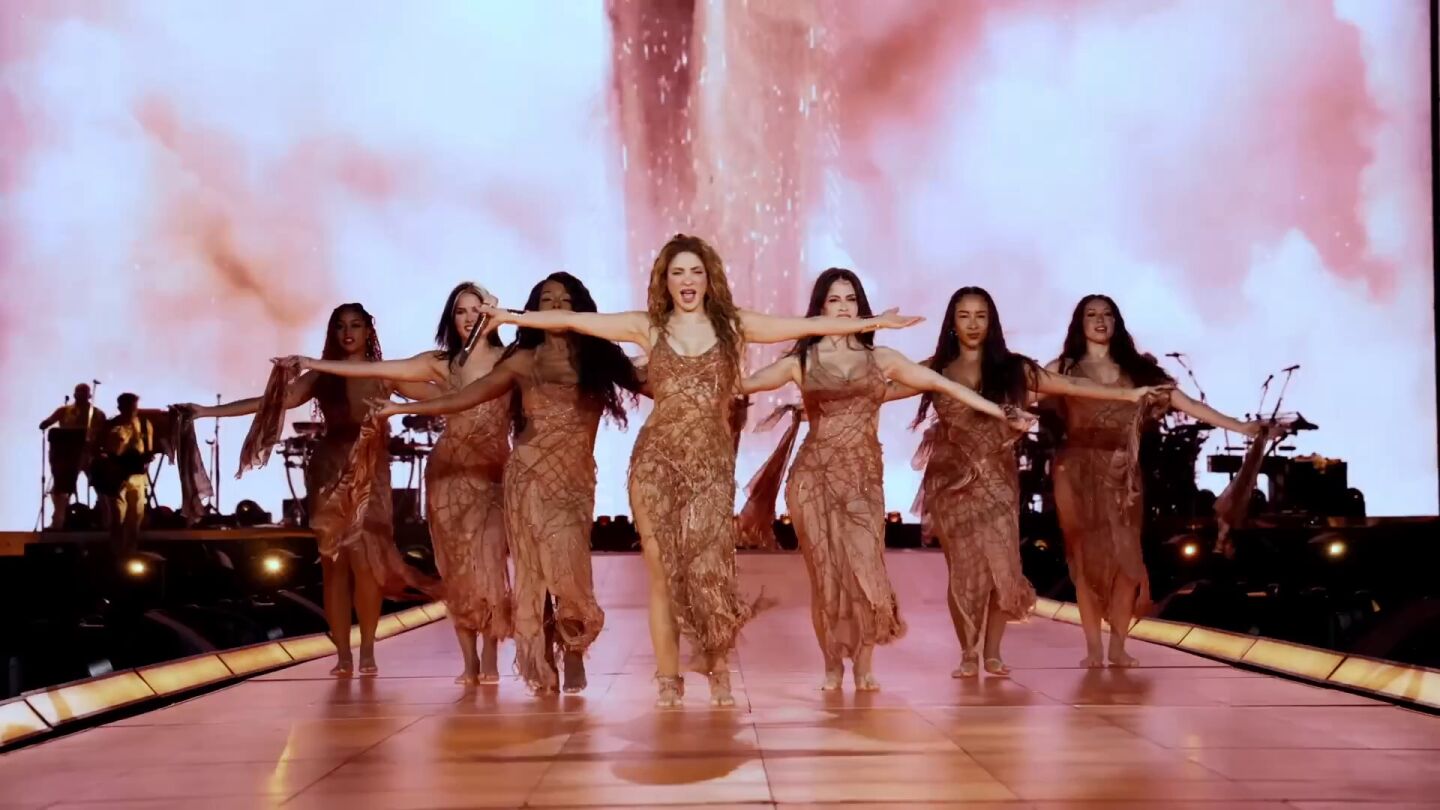 Shakira durante un concierto