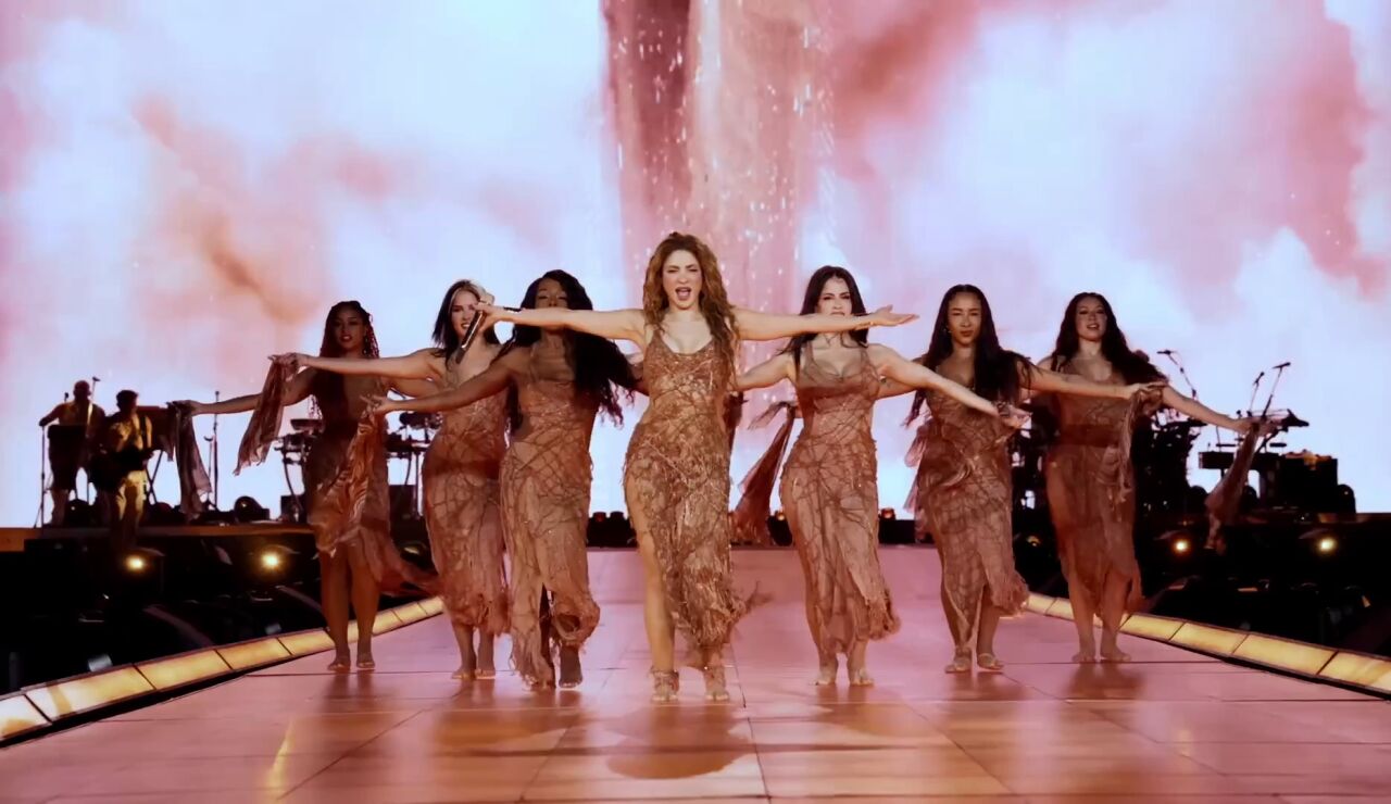 Shakira durante un concierto