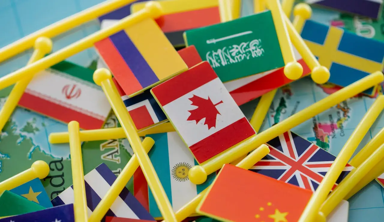 Imagen con banderas de países