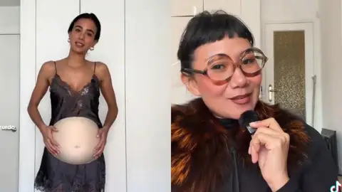 Roxana Zurdo y Carla Paucar. Roxana Zurdo y Carla Paucar.