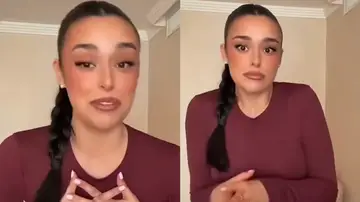 Marta Díaz en su vídeo. Marta Díaz en su vídeo.