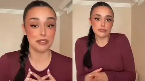 Marta Díaz en su vídeo. Marta Díaz en su vídeo.