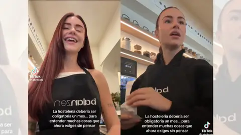 Abril Cols en su vídeo. Abril Cols en su vídeo.