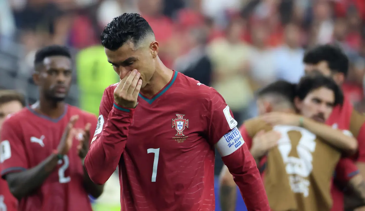 Cristiano Ronaldo llora tras la eliminación de Portugal en el Mundial 2026