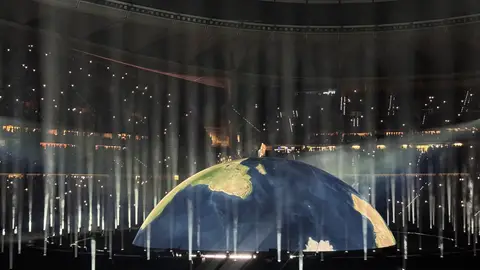 El rapero Ye, conocido como Kanye West, en su único concierto en España El rapero Ye, conocido como Kanye West, en su único concierto en España