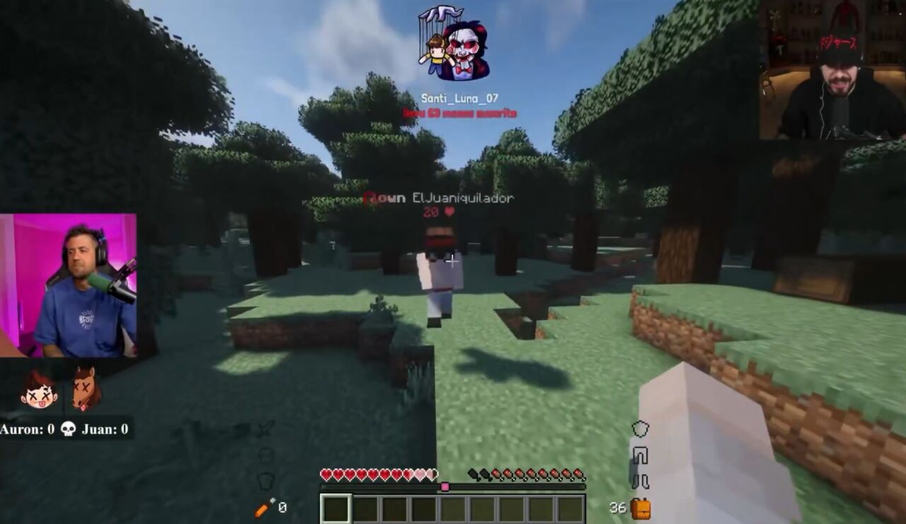 Auron y Juan Guarnizo en su stream