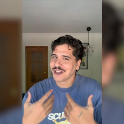Noel Horcajada en su TikTok