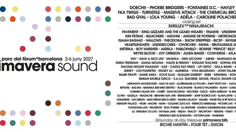 Cartel del Primavera Sound 2027 Cartel del Primavera Sound 2027